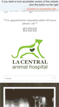 Mobile Screenshot of lacentralanimalhospital.com